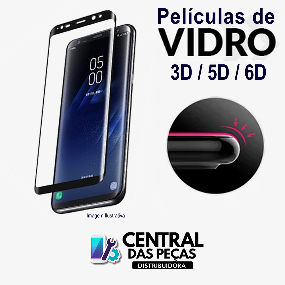 Pelicula de Vidro 3D 5D 6D Samsung J5 Pro J530 Preta